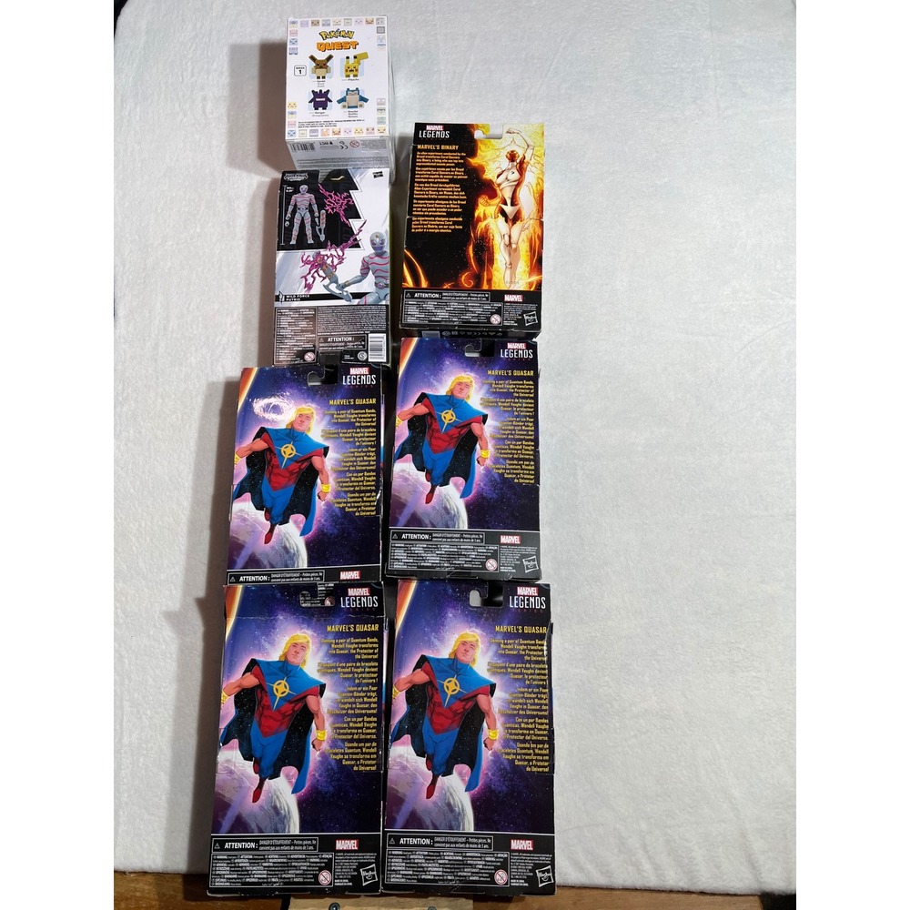 Marvel Legends Quasar Binary Power Rangers Putrid Pokemon Quest Eevee Lot of 7